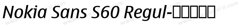 Nokia Sans S60 Regul字体转换